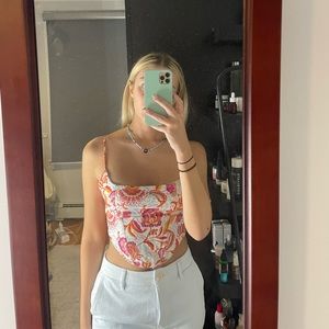 floral crop top
